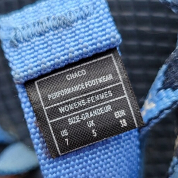 Chaco Z Cloud X Blue Dahlia Eclipse Athletic Hike Walk Sandal Trail Shoe Women 7 - Picture 8 of 11